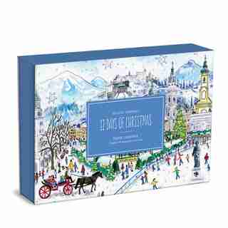 Advent Puzzle ,12 Days of Christmas by Michael Storrings , 80 pc x 12