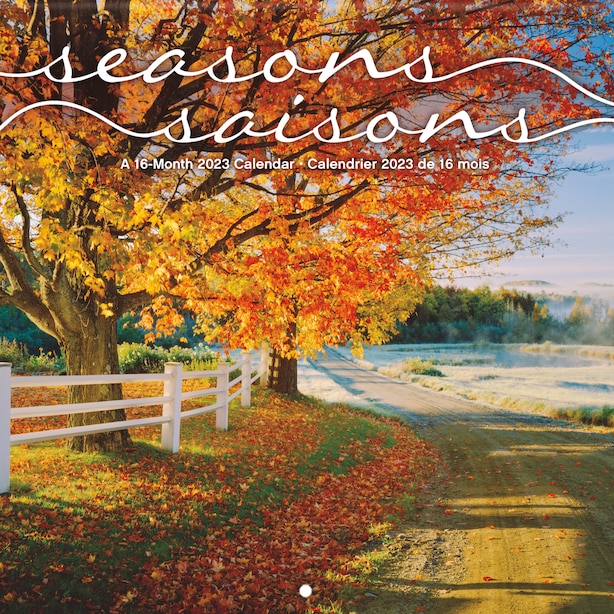 2023 Wall Calendar Seasons (Bilingual) by DateWorks Gifts www
