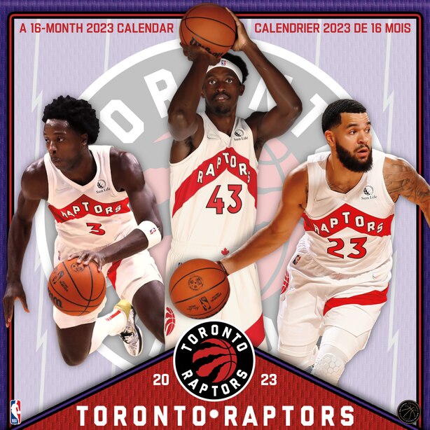 Toronto Raptors 2023 Wall Calendar by DateWorks Gifts www