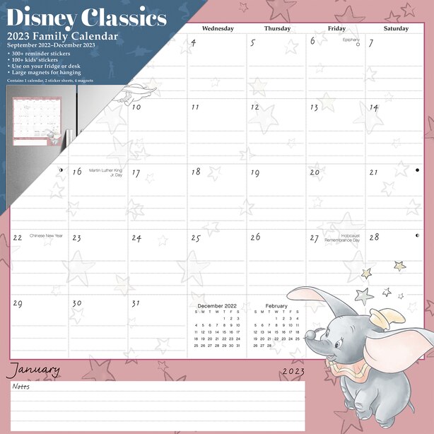 disney-classiques-calendrier-familial-magn-tique-2023-de-dateworks
