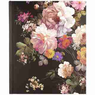 CARNET – IMPRIMÉ FLORAL MINUIT