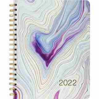 CALENDRIER DE BUREAU 2022, AGATE BLEUE