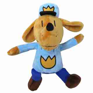 Peluche Super Chien en uniforme de policier