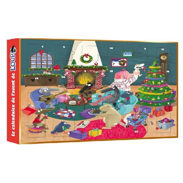 LE CALENDRIER DE L’AVENT DE LOUP de Auzou Articlescadeau www