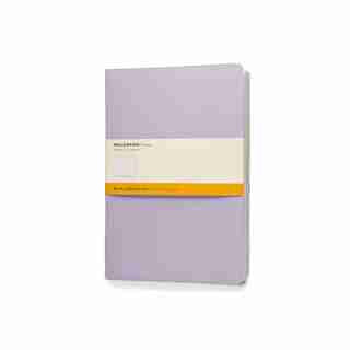 Cahier Journal, Ruled/Lined, Soft Cover, Pastels: Yellow Lilac Pink, (Set of 3)