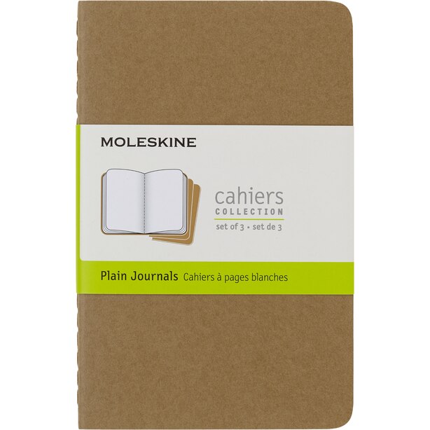 Moleskine Cahier Journal, Plain/Blank, Soft Cover, Pocket (3.5" x 5.5