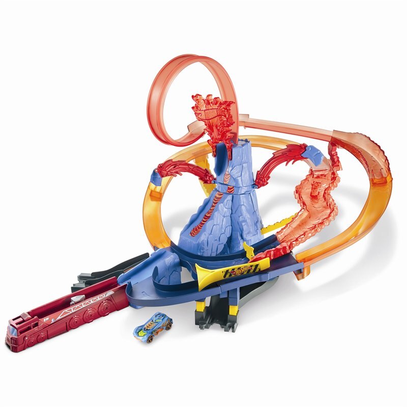 hot wheels volcano shoot out
