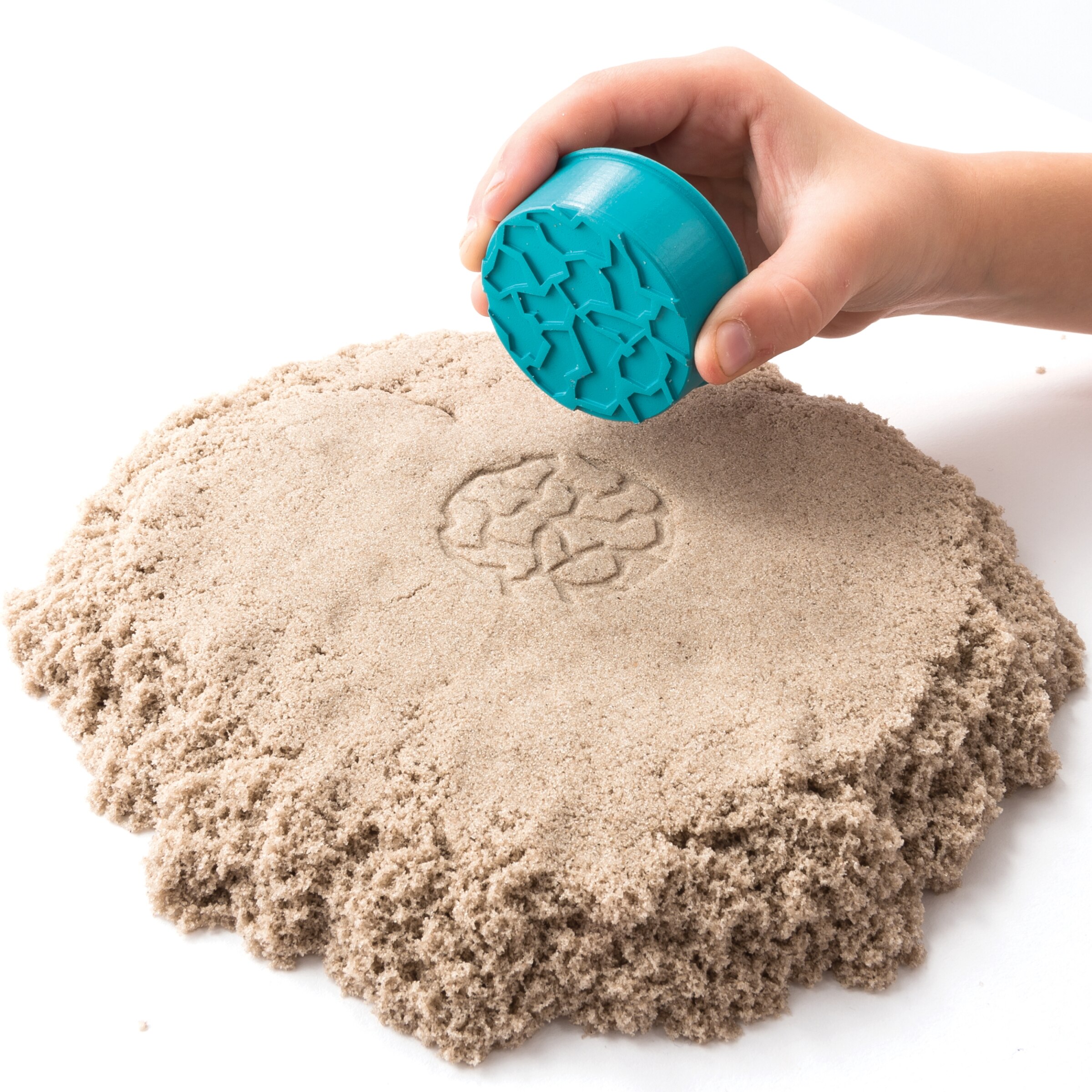 kinetic sand in a box
