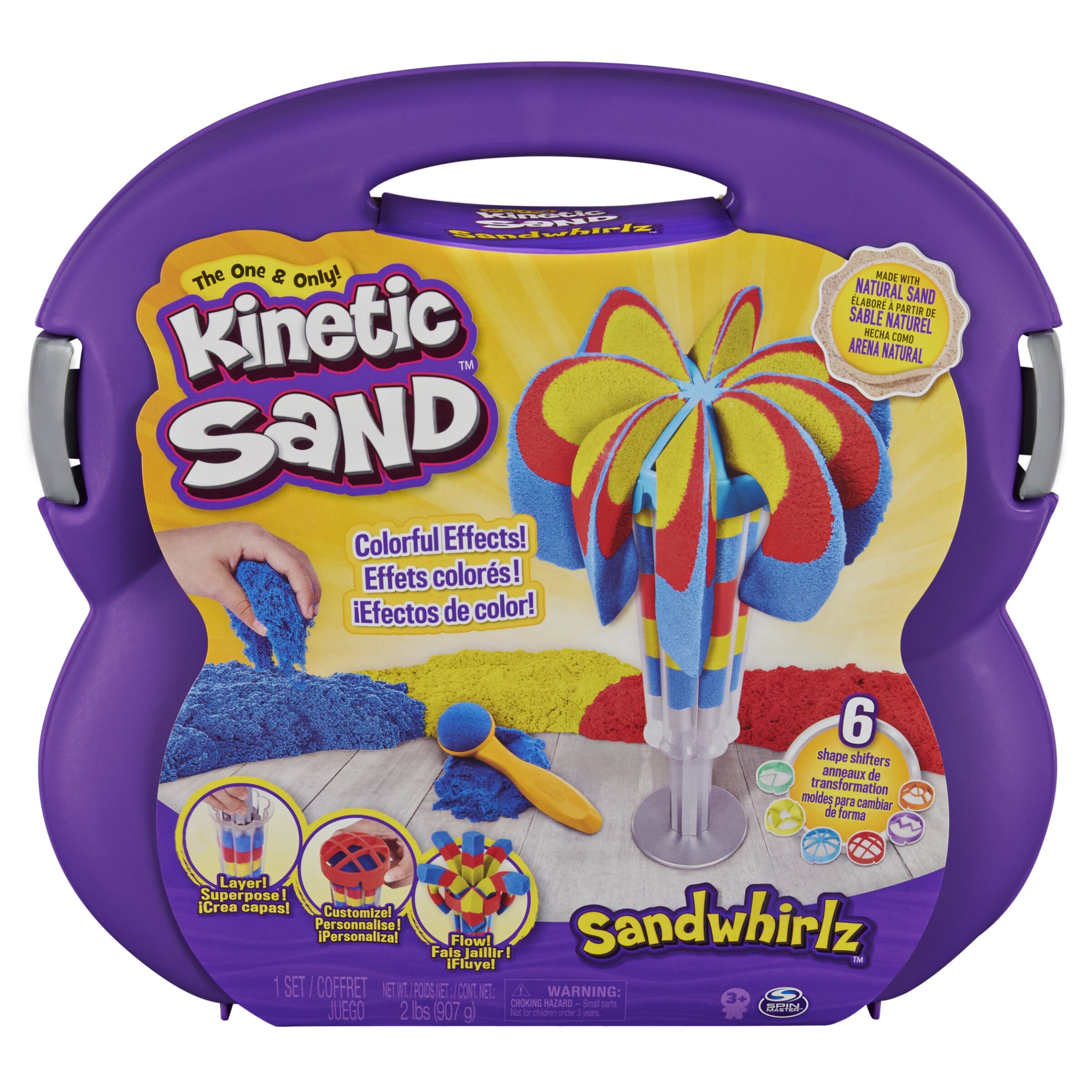 Kinetic Sand Sandwhirlz Playset with 3 