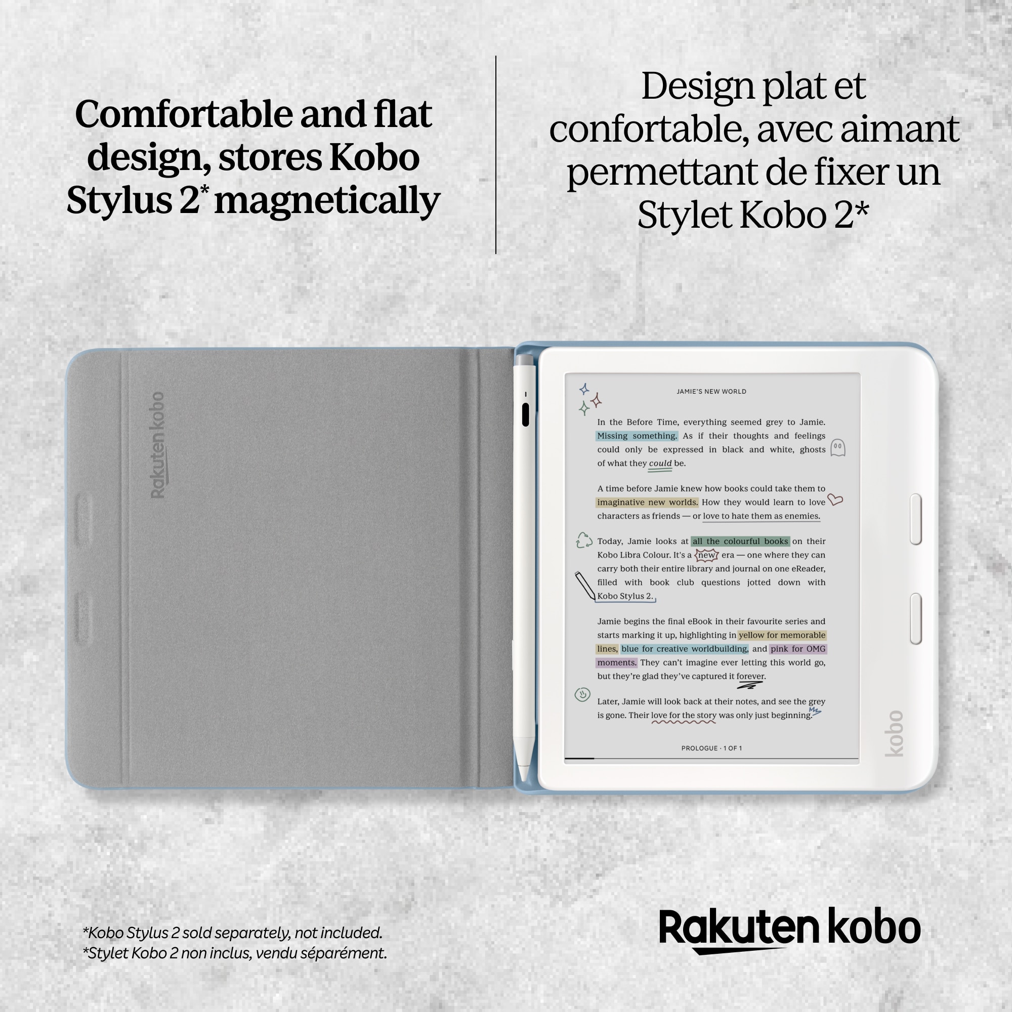 Kobo Libra Colour（ホワイト）本体 + スタイラス + カバー Kobo Libra Colour（ホワイト）本体 + スタイラス + カバー