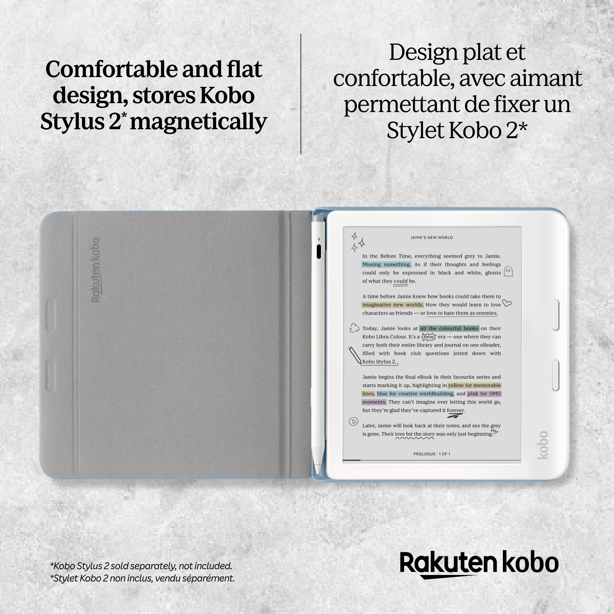 Kobo Libra Colour Notebook Sleepcover ('') | Indigo