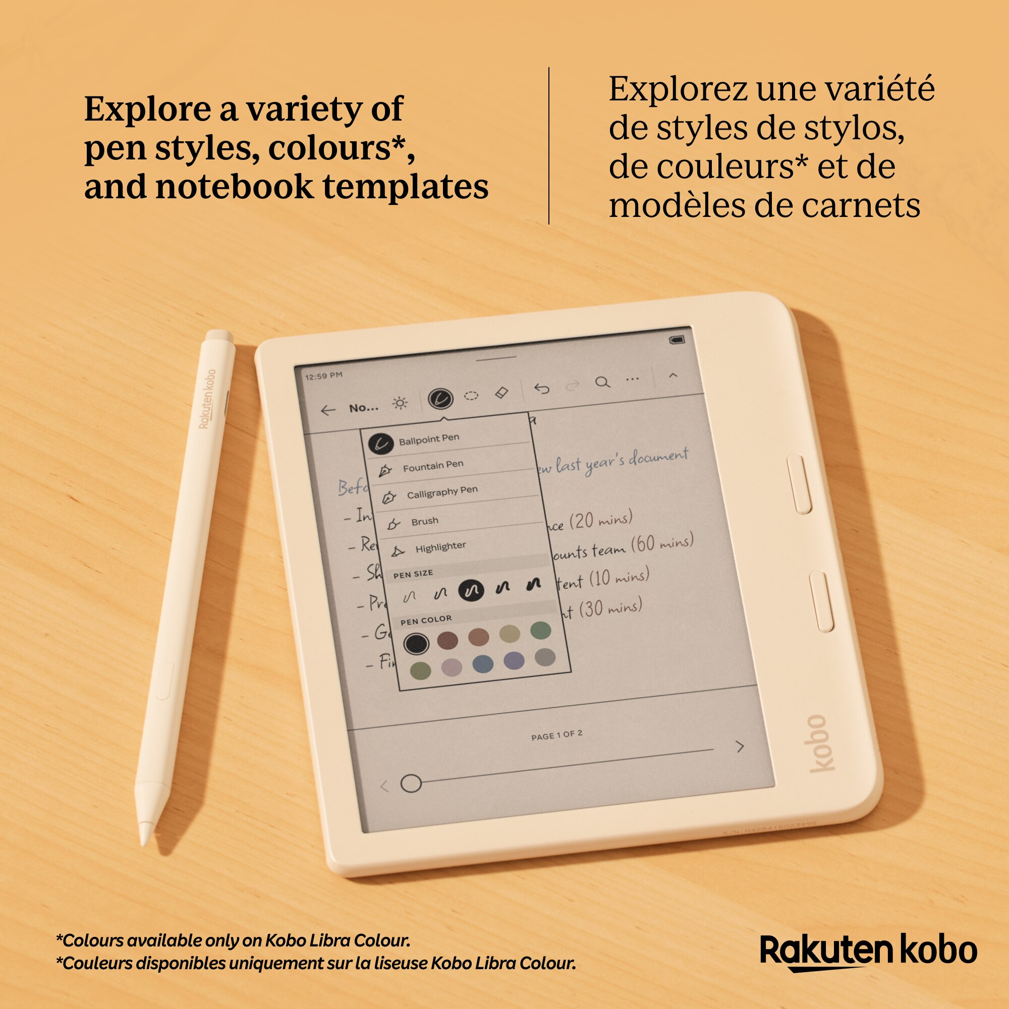 Kobo Libra Colour ホワイト + Koboスタイラス2 ホワイト Kobo Stylus 2 | Rakuten Kobo eReader Store United States