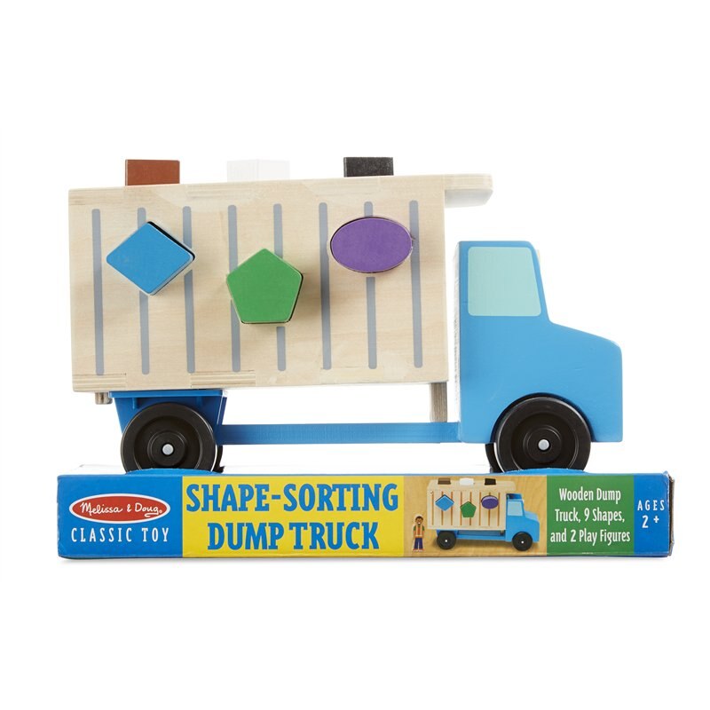 shape sorting dump truck