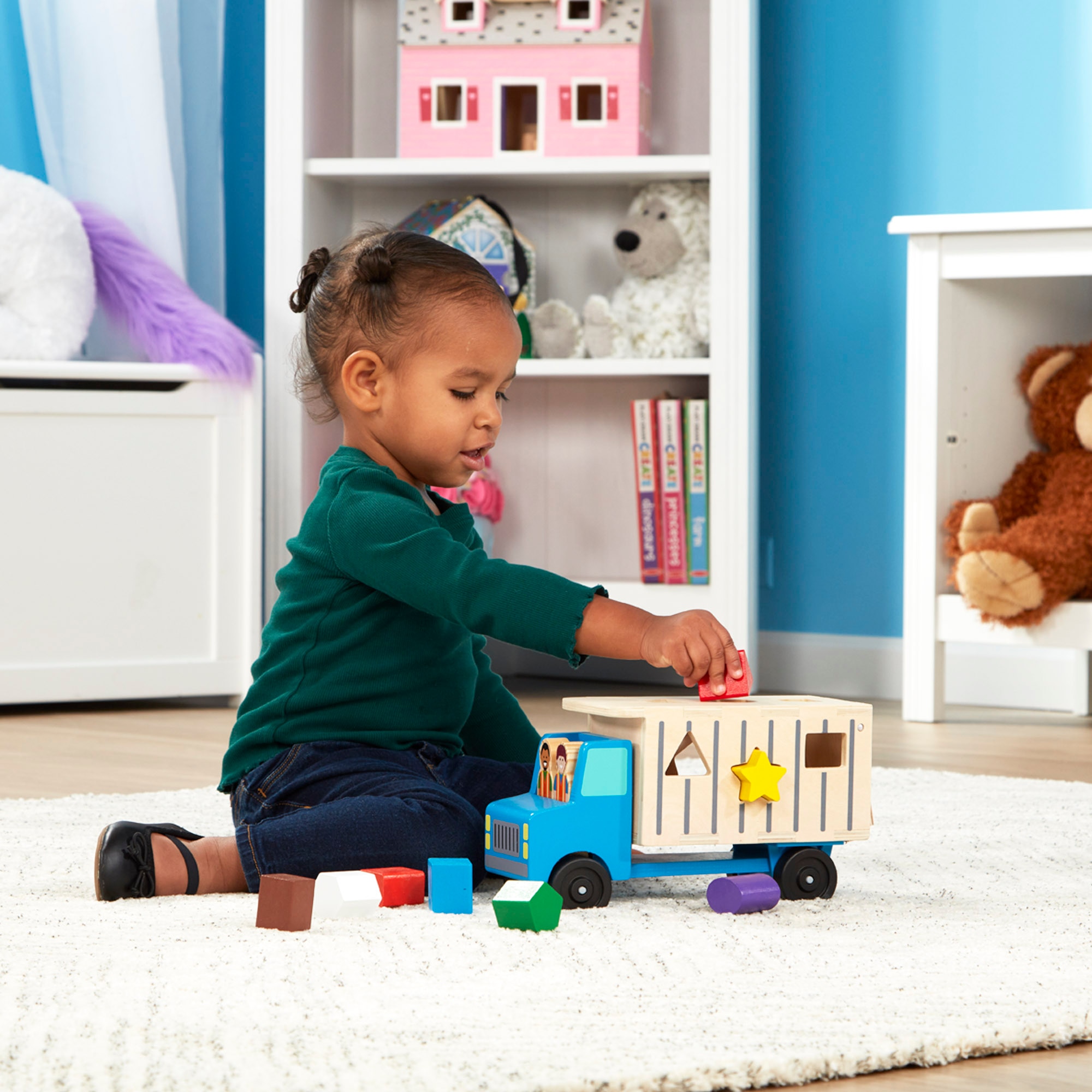 shape sorting dump truck