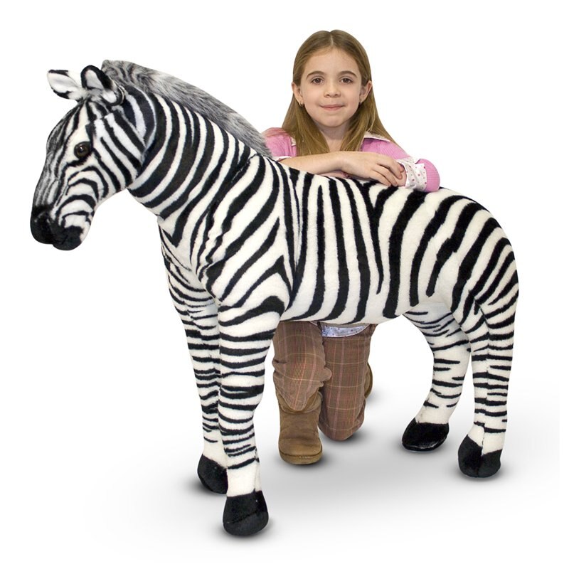 melissa and doug zebra plush