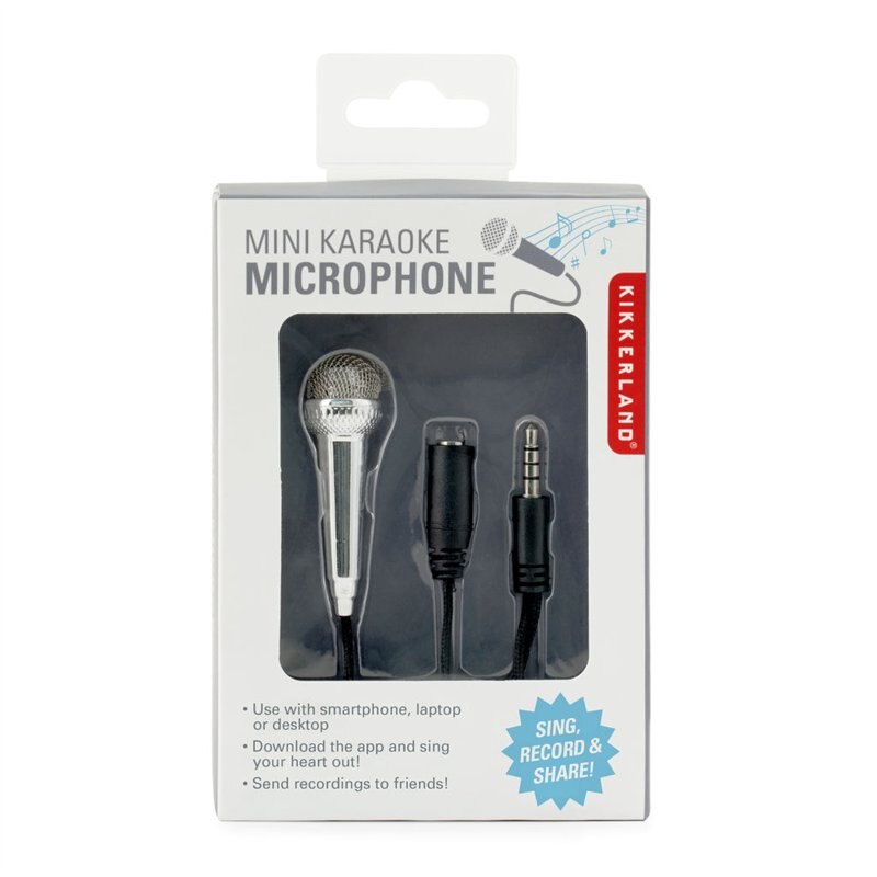 minikko Mini Karaoke Microphone ('') | Indigo