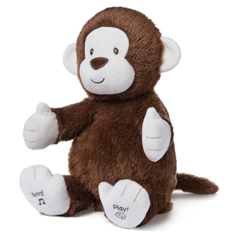 Baby GUND Animated Clappy Monkey Singing and Clapping Plush Stuffed