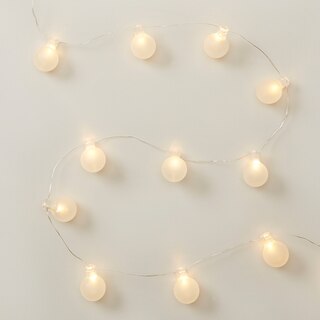 Frosted Glass Orb 30-Led Light String image number 0