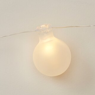 Frosted Glass Orb 30-Led Light String image number 1