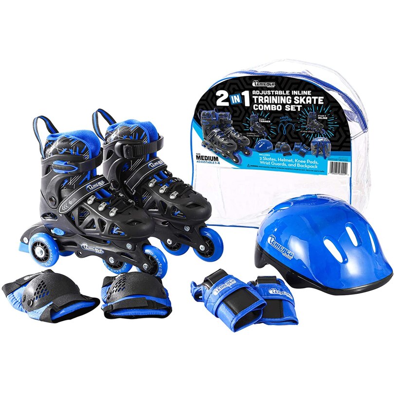 Chicago Skates Adjustable Rollerblade Combo Set image number 0