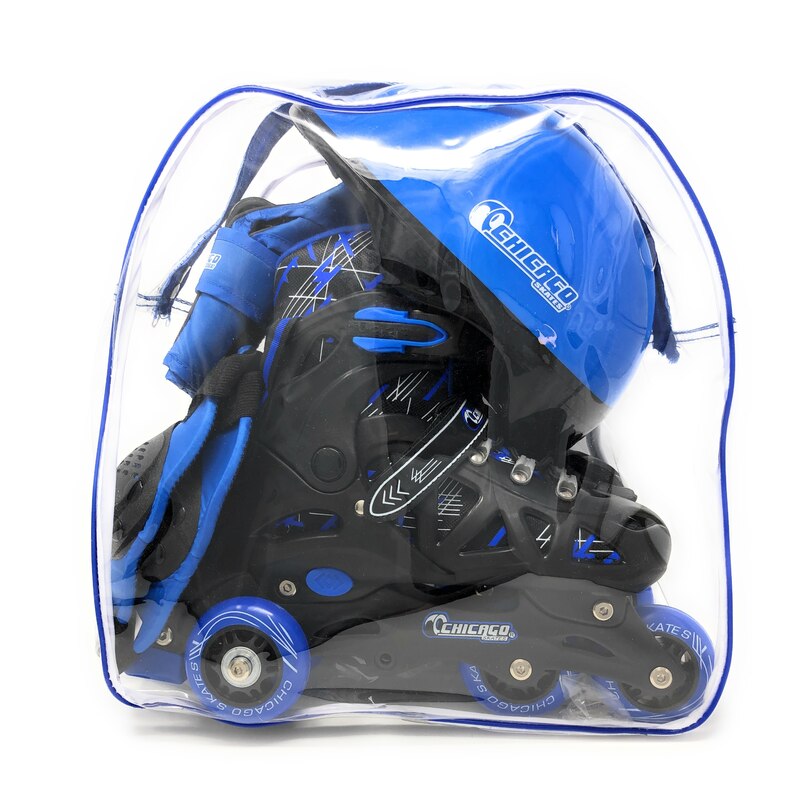 Chicago Skates Adjustable Rollerblade Combo Set image number 2