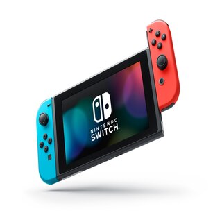 NINTENDO SWITCH CONSOLE WITH BLUE/RED JOY CON image number 2
