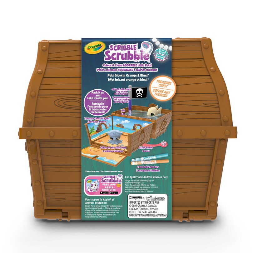 Scribble Scrubbie Pets Glow Treasure Chest image number 1
