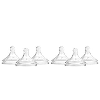 Set of 6 Wide Neck Nipple Preemie, 0M+ image number 0