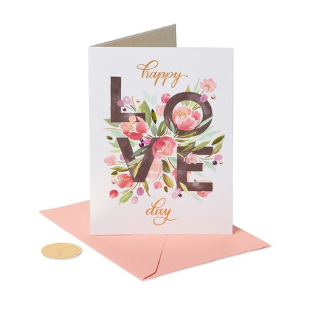 Blank Valentine'S Day Card, Floral Love