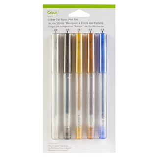 Set Of 5 Glitter Gel Pen Set, Basics image number 0