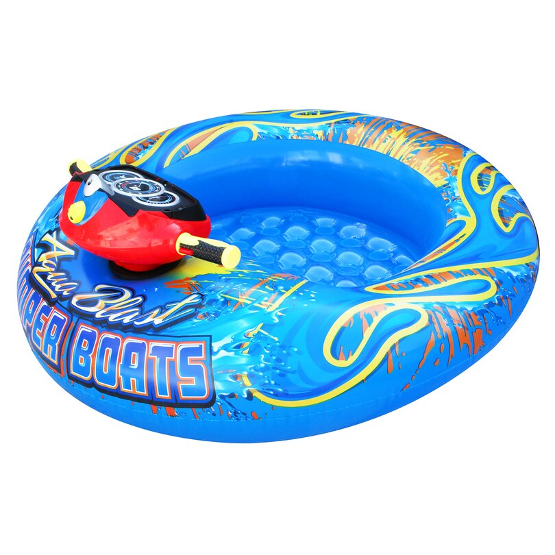 BANZAI Motorized Twin Pack Battery Powered Bumper Boat (2) Indigo