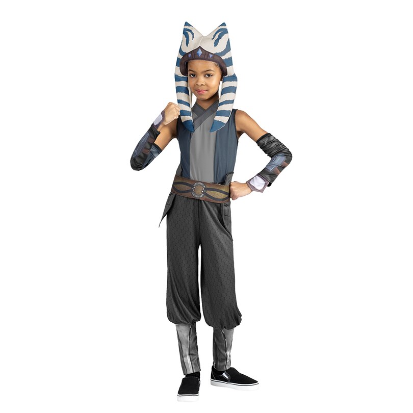 STAR WARS AHSOKA TANO YOUTH COSTUME Poly Jersey Tunic and Pants with Armbands and Fabric