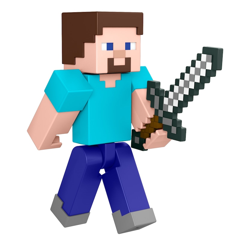 MINECRAFT STEVE WITH BUILD-A-PORTAL Figure image number 1