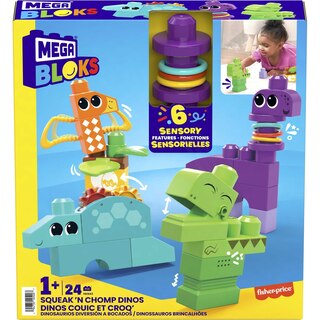 Sensory Toy Blocks Squeak n Chomp Dinos image number 3