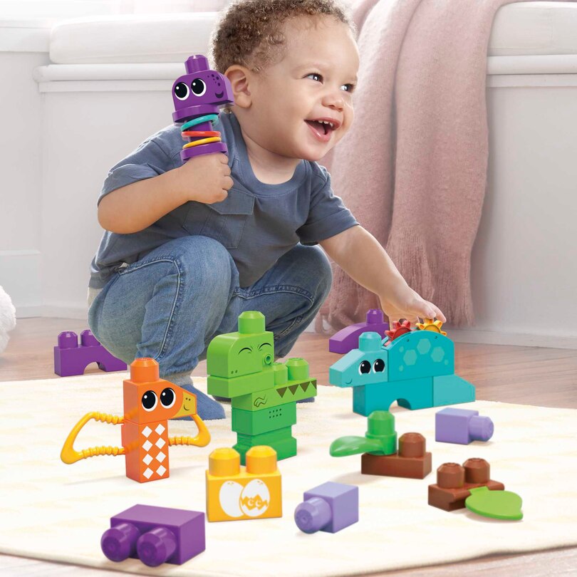Sensory Toy Blocks Squeak n Chomp Dinos image number 4