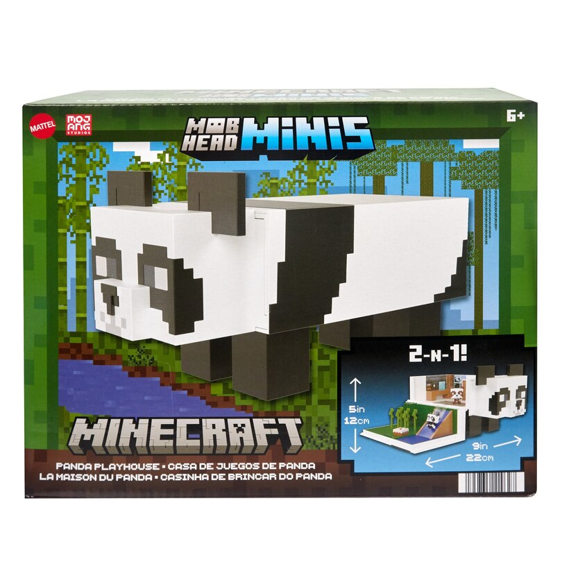 MINECRAFT MOB HEAD MMINIS PANDA PLAYHOUSE Playset image number 0