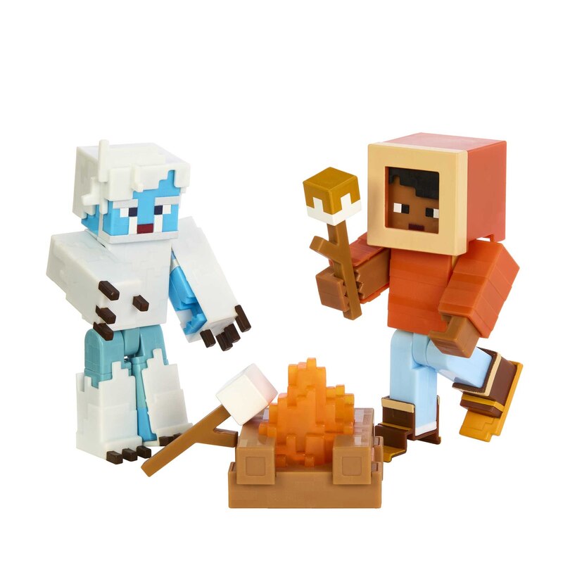 Minecraft Creator Series Mount Enderwood Yeti Scare Story Pack, 2 Action Figures And 16 Accessories image number 1