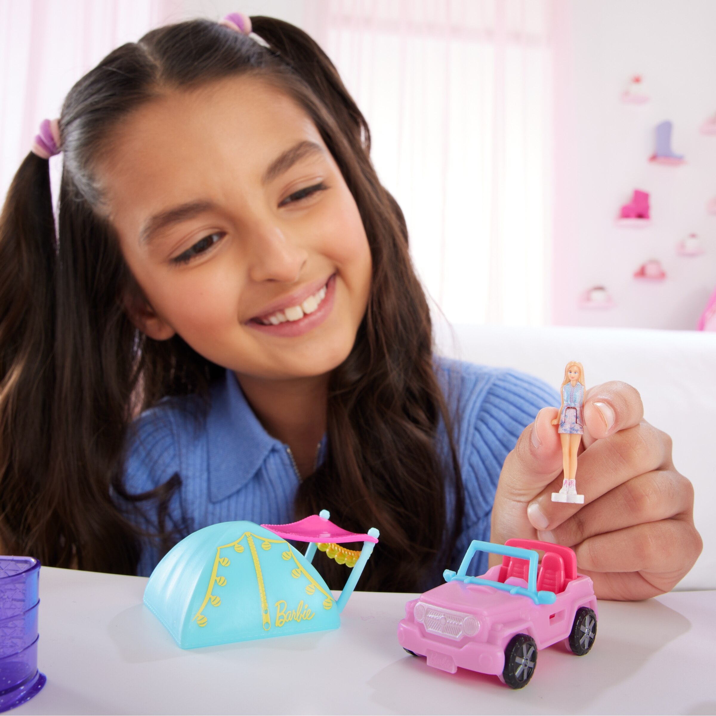 Barbie Mini BarbieLand Doll & Toy Jeep Vehicle Set | Indigo