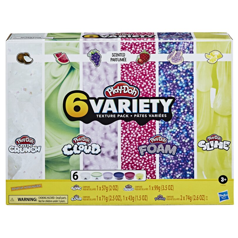 Slime, Pack De 6 Pots De Pâte Texturée image number 1
