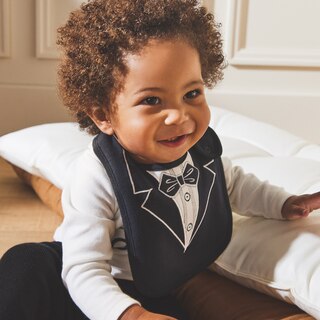 Holiday Bib, Tuxedo image number 0
