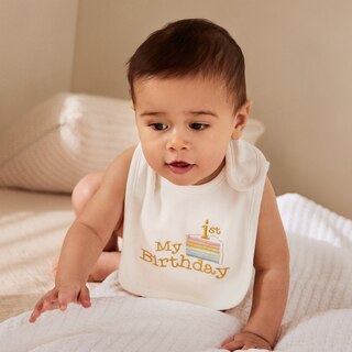 BIRTHDAY BIB, MY FIRST BIRTHDAY image number 1