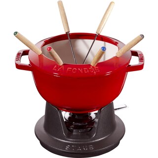 Ensemble de fondue de spécialités Staub, cerise image number 0