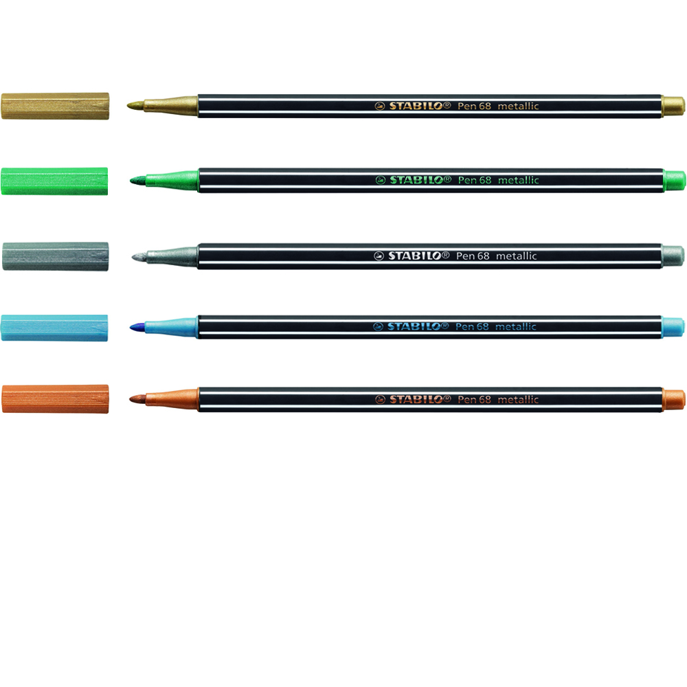 Pen 68 Metallic  6Pcs image number 1
