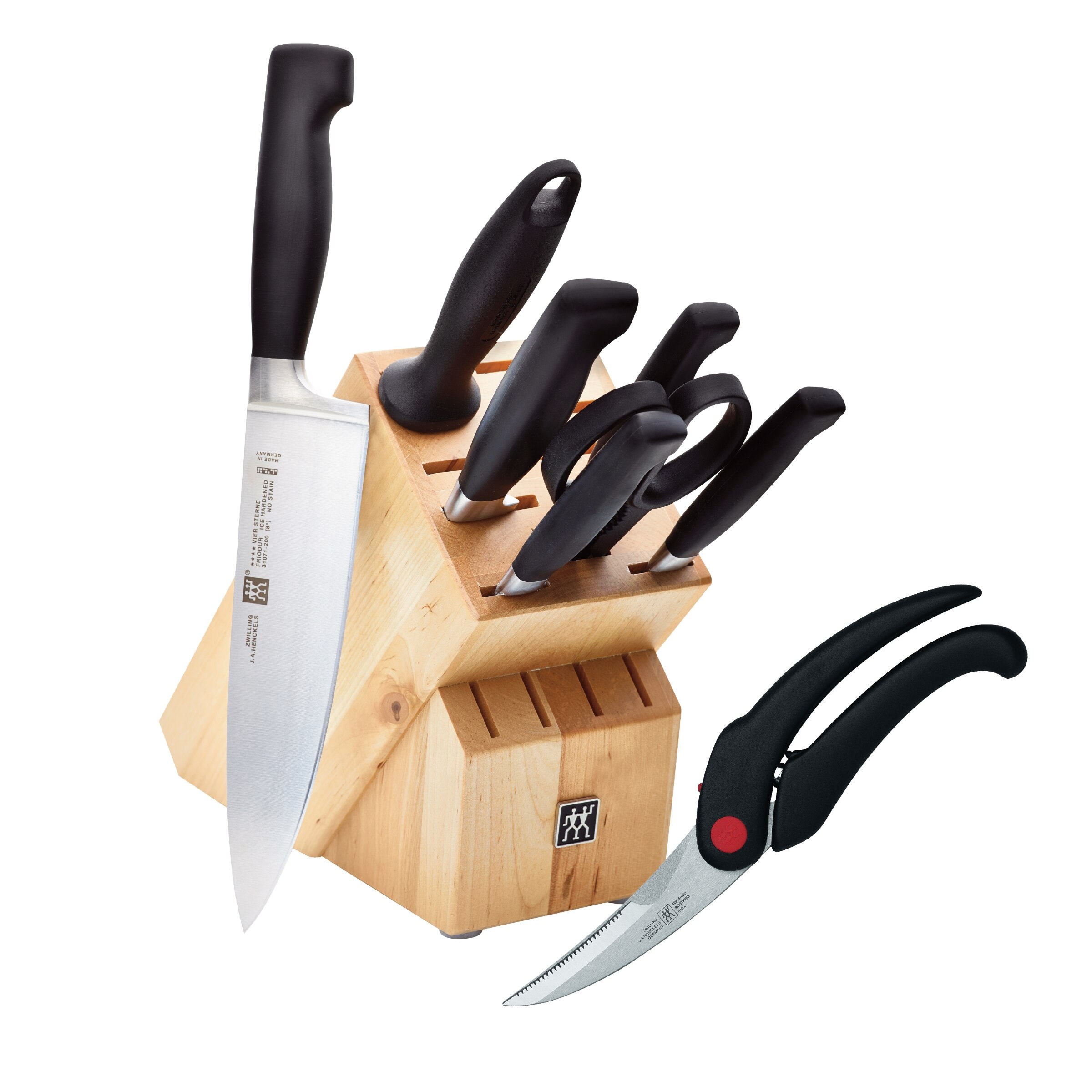 Henckels four star 8 best sale piece knife block set