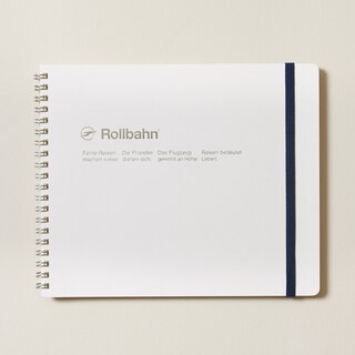 Rollbahn Desk Landscape Spiral Notebook, Olive With Grid Pages image number 2
