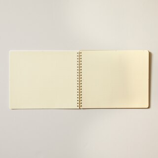 Rollbahn Desk Landscape Spiral Notebook, Olive With Grid Pages image number 3