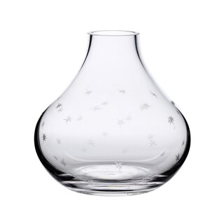 A Small Crystal Vase With Stars Design image number 0