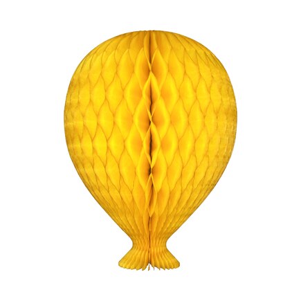 Honeycomb Balloon 30cm, Bright Yellow