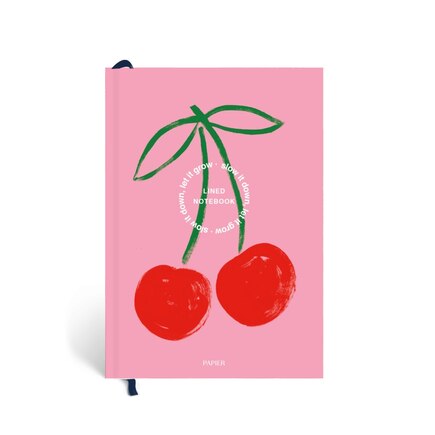 Cherries Lined Notebook