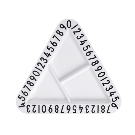 Kids Melamine Plate, Triangular Letters